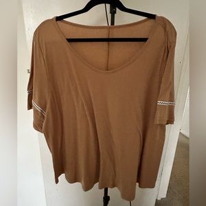Brown Short Sleeve Shirt 4XL